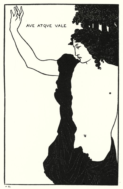 Ave Atque, Vale, Catullus, Carmen Ci - Aubrey Beardsley