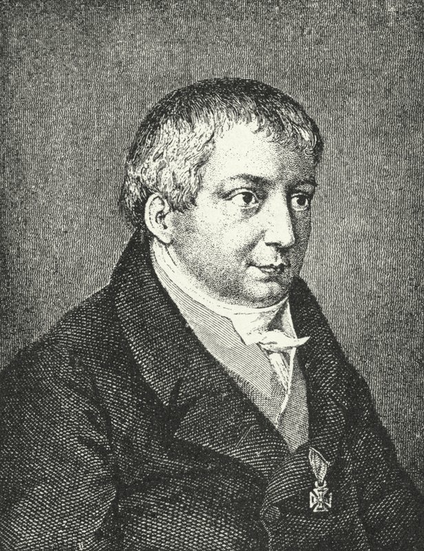 Friedrich Schlegel, poète allemand (gravure) - Augusta von Buttlar