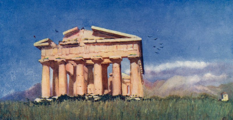 Temple de Poséidon, Paestum - Augustine Fitzgerald