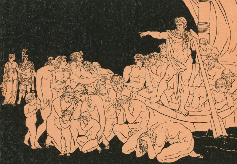 Charon et les fantômes - Bartolomeo Pinelli
