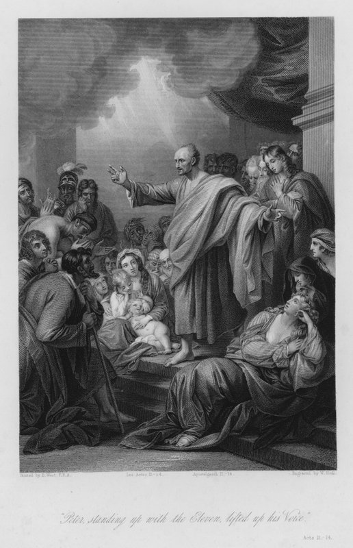 Le Sermon de Pierre à Jérusalem, Actes II - Benjamin (after) West