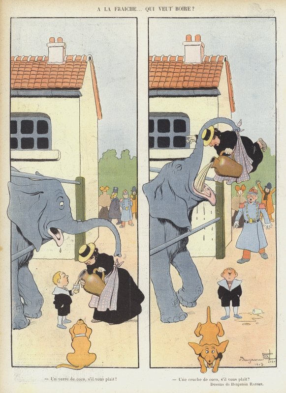 Illustration pour Le Rire - Benjamin Rabier