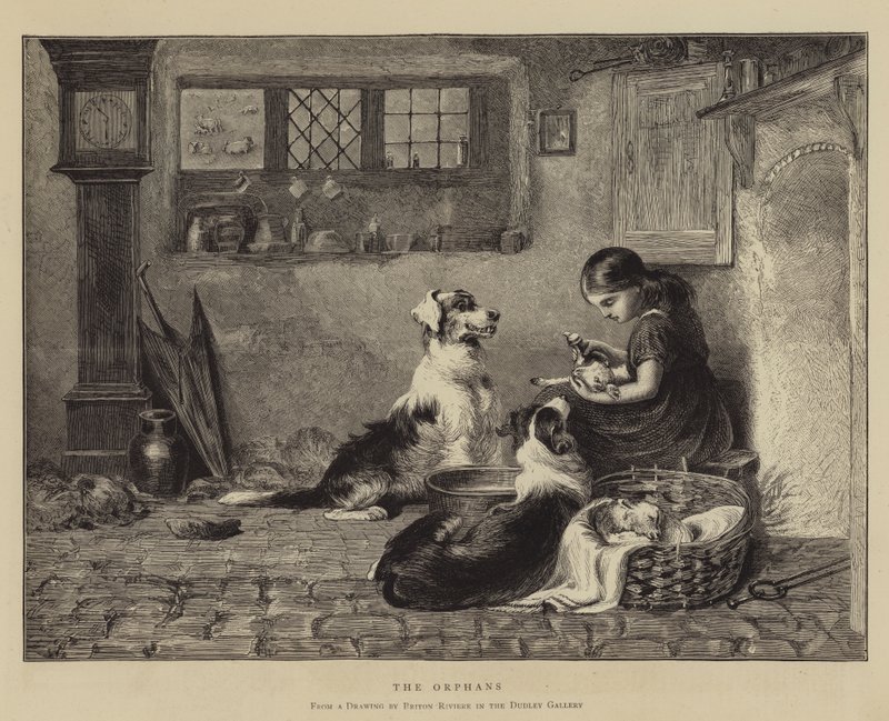 Les orphelins - Briton Riviere