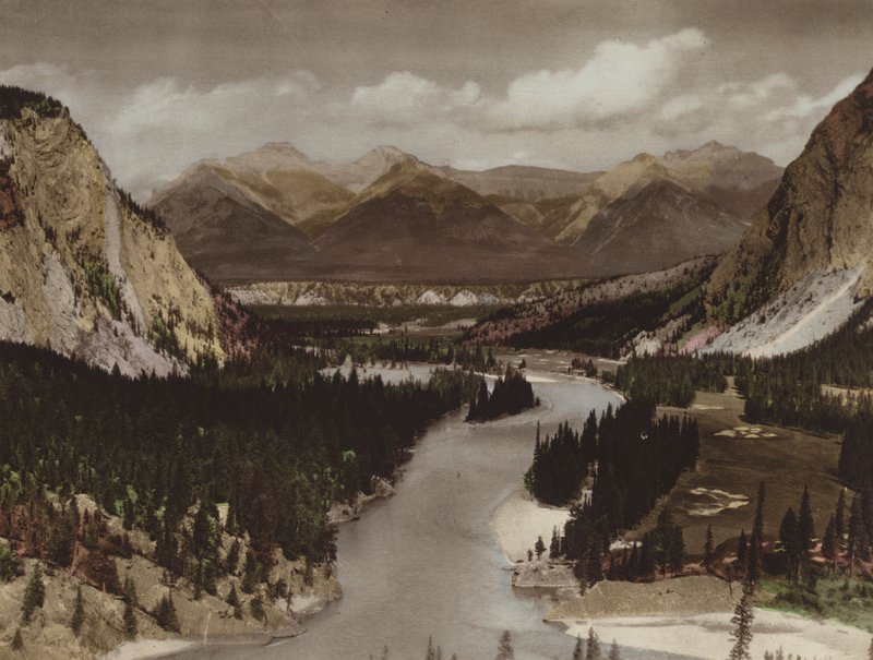 Vallée de la Bow, Banff (photo couleur) - Byron Hill Harmon