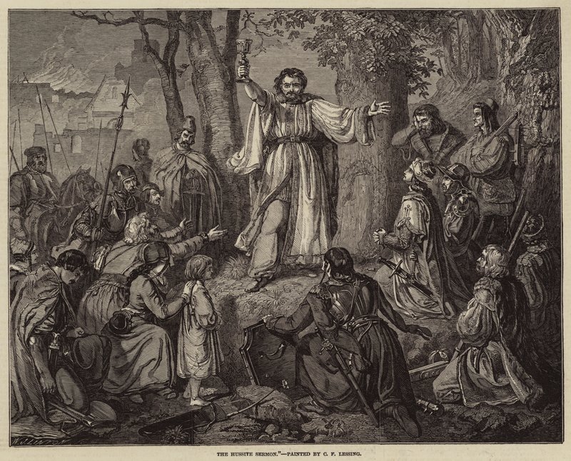 Le sermon hussite - Carl Friedrich Lessing