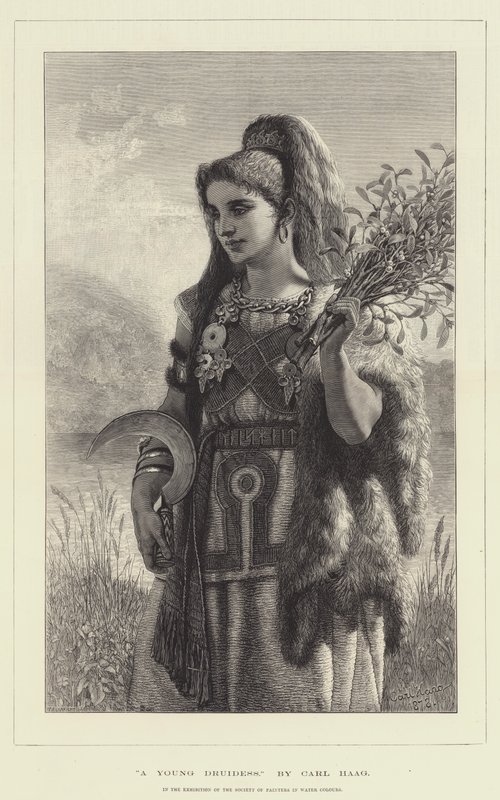 Une jeune druidesse - Carl Haag