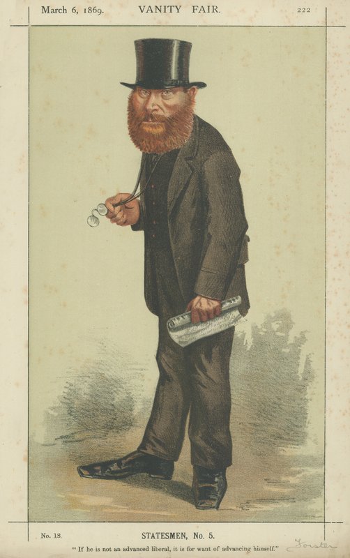 Le très honorable W E Forster - Carlo Pellegrini