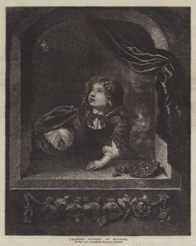 Souffler des bulles - Caspar Netscher
