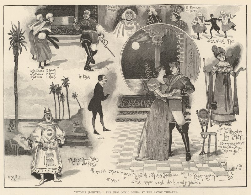Utopia (Limited), la nouvelle opérette comique au Savoy Theatre - Cecil Charles Windsor Aldin
