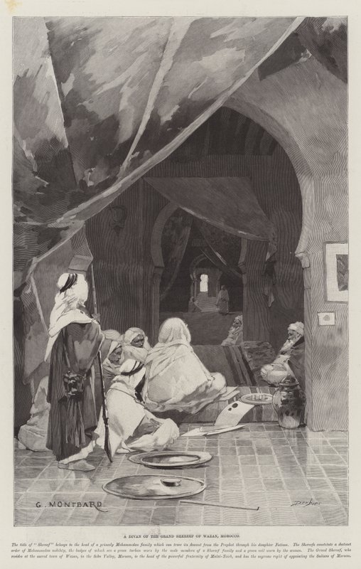 Un divan du Grand Shereef de Wazan, Maroc - Charles Auguste Loye