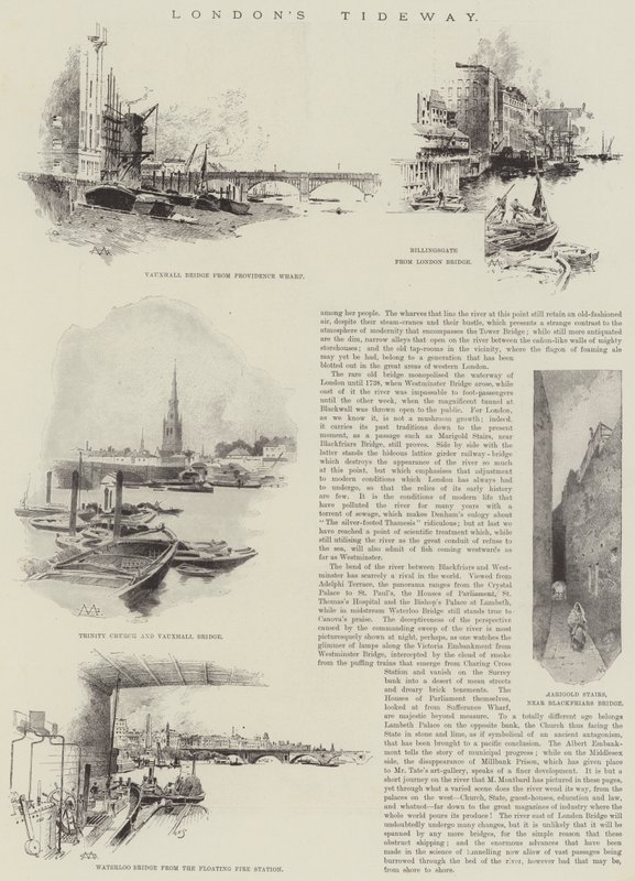 La marée de Londres - Charles Auguste Loye