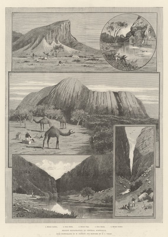 Exploration récente en Australie centrale - Charles Auguste Loye