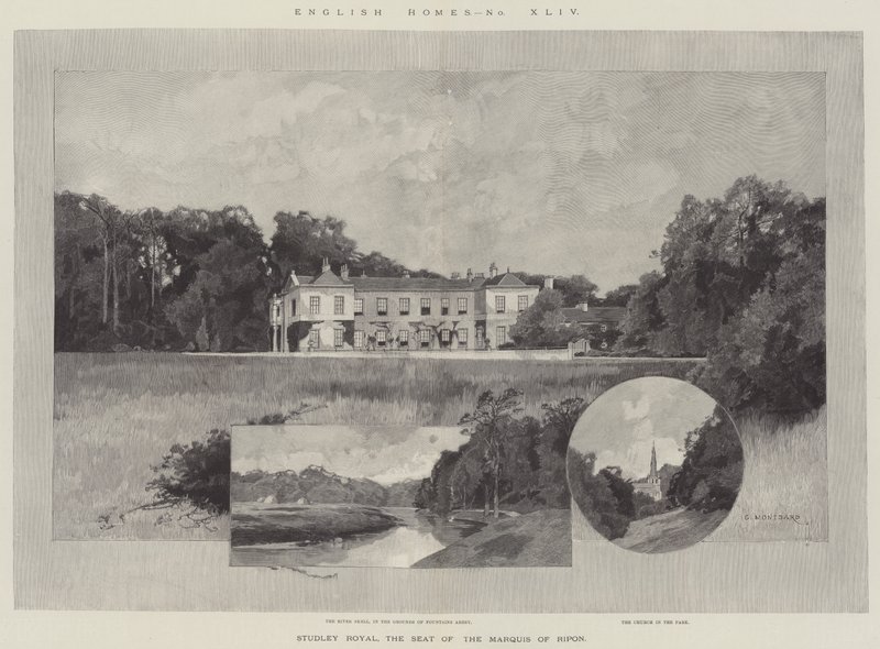 Studley Royal, la résidence du marquis de Ripon - Charles Auguste Loye