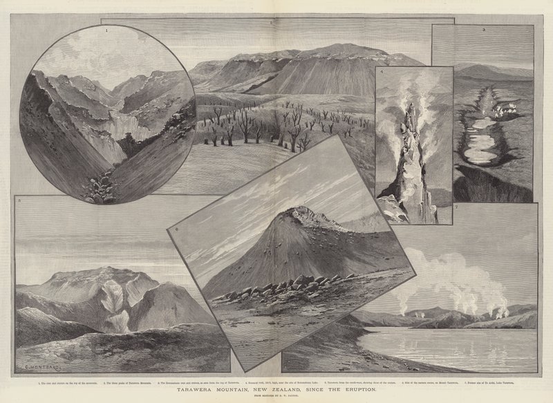Montagne Tarawera, Nouvelle-Zélande, après l