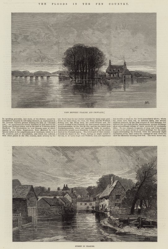 Les inondations dans le pays des Fens - Charles Auguste Loye