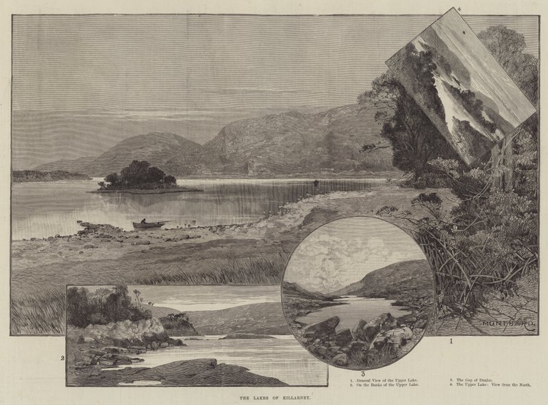 Les lacs de Killarney - Charles Auguste Loye