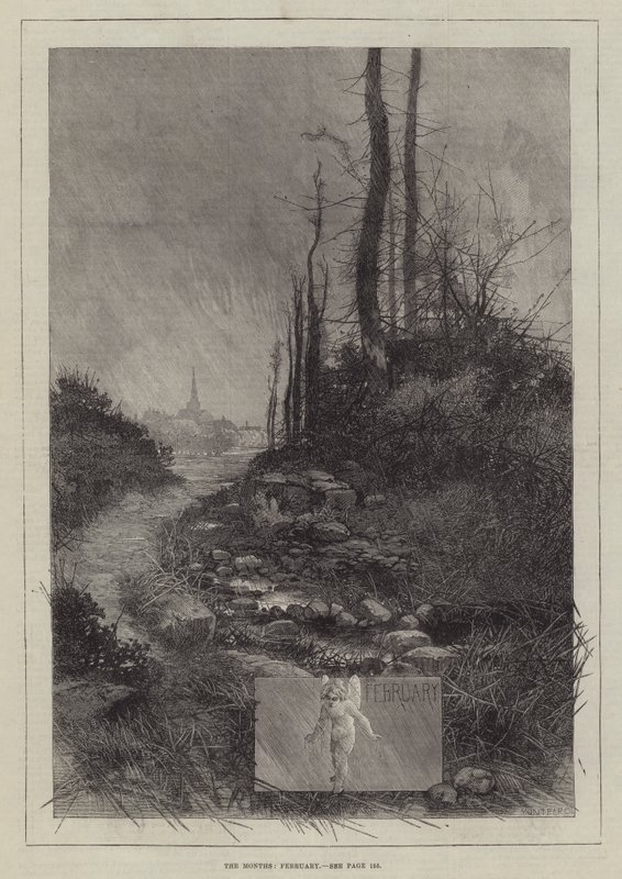 Les mois, février - Charles Auguste Loye