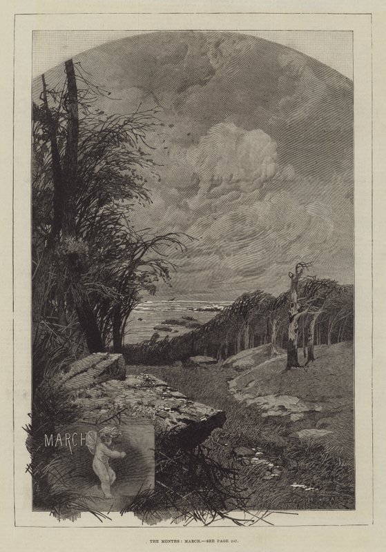 Les Mois, Mars - Charles Auguste Loye