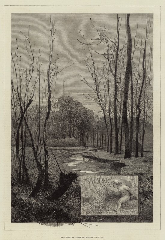 Les mois, novembre - Charles Auguste Loye