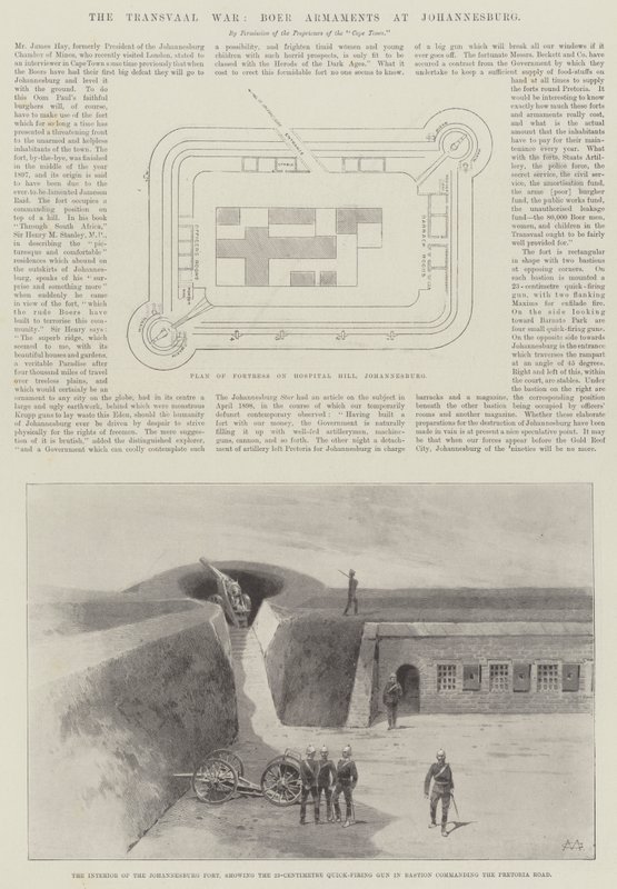 La guerre du Transvaal, armements boers à Johannesburg - Charles Auguste Loye