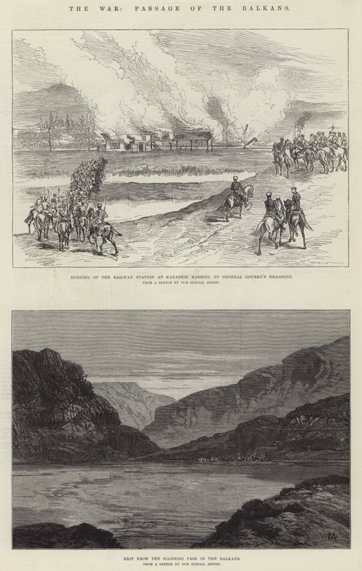 La guerre, passage des Balkans - Charles Auguste Loye