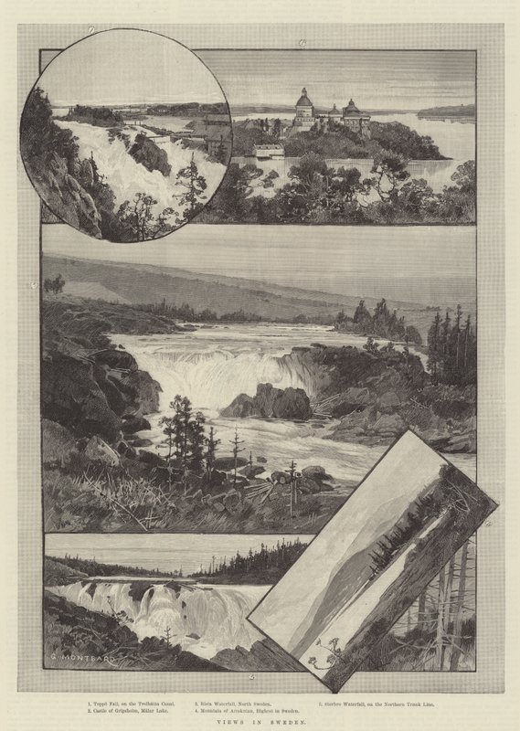 Vues de Suède - Charles Auguste Loye