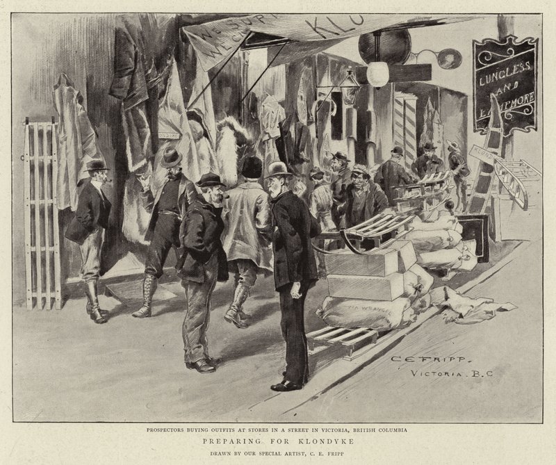 Préparation pour le Klondyke - Charles Edwin Fripp
