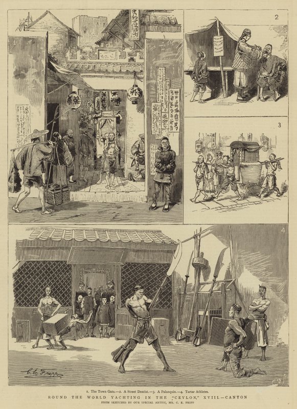 Tour du monde en yacht à Ceylan, XVIII, Canton - Charles Edwin Fripp