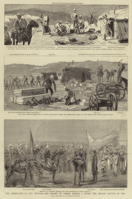La Rébellion au Soudan, le secours de Tokar, 1er mars, après la deuxième bataille de Teb - Charles Edwin Fripp