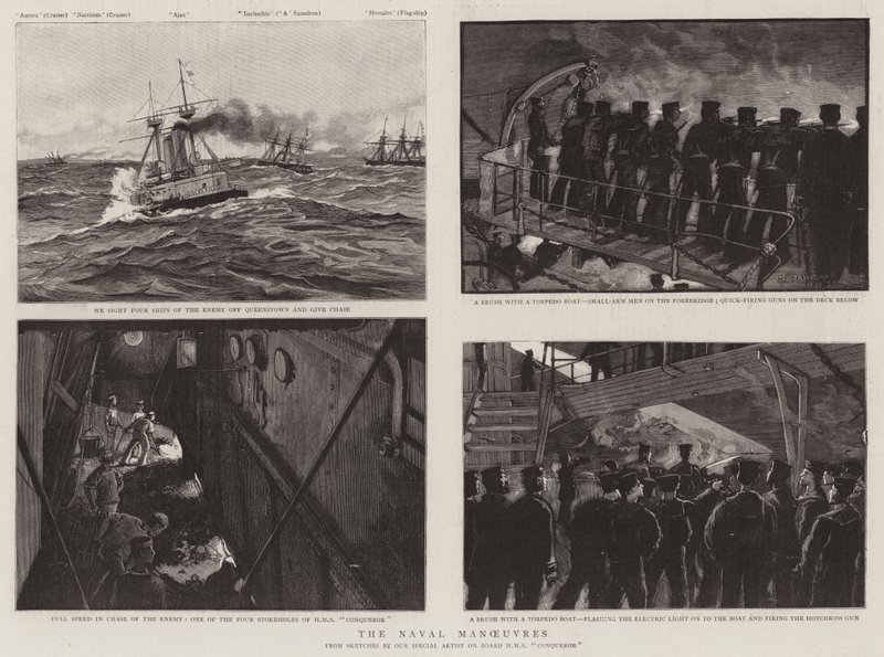 Les manœuvres navales - Charles J. Staniland