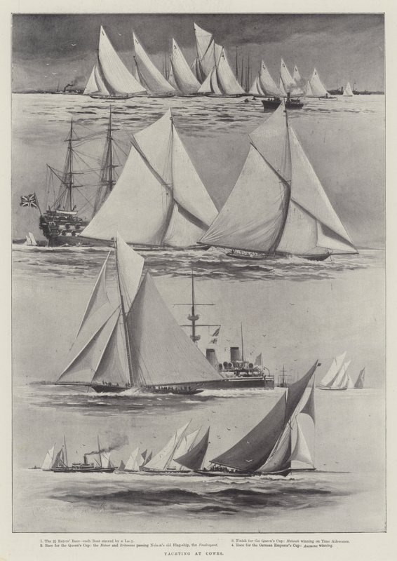 Yachting à Cowes - Charles John de Lacy
