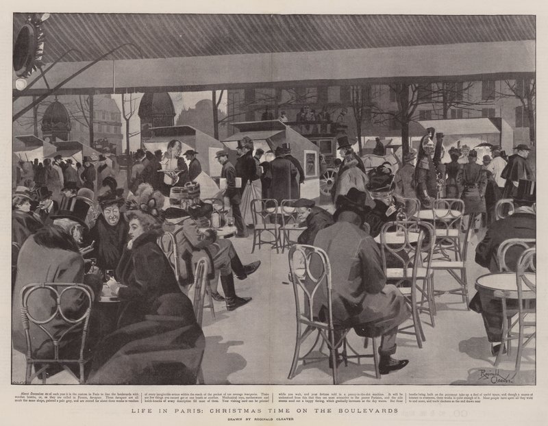 La vie à Paris, Noël sur les boulevards - Charles Paul Renouard