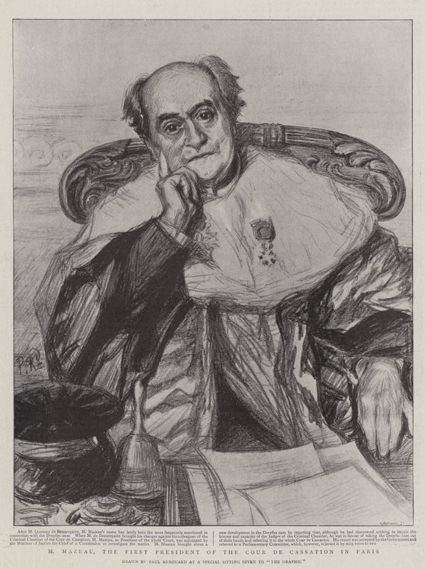 M. Mazeau, premier président de la Cour de cassation à Paris - Charles Paul Renouard