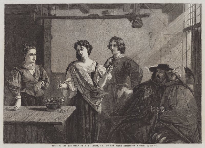 Florizel et Pee Dita - Charles Robert Leslie