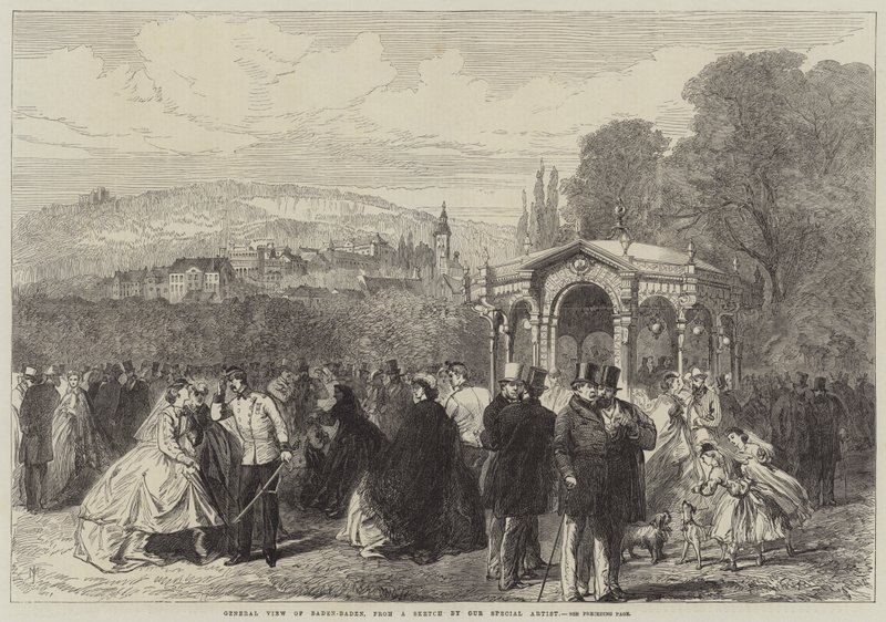 Vue générale de Baden-Baden - Sir John Charles Robinson