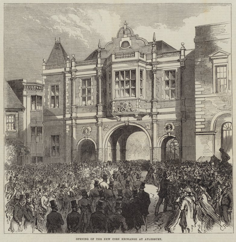 Ouverture de la nouvelle Bourse de maïs à Aylesbury - Sir John Charles Robinson