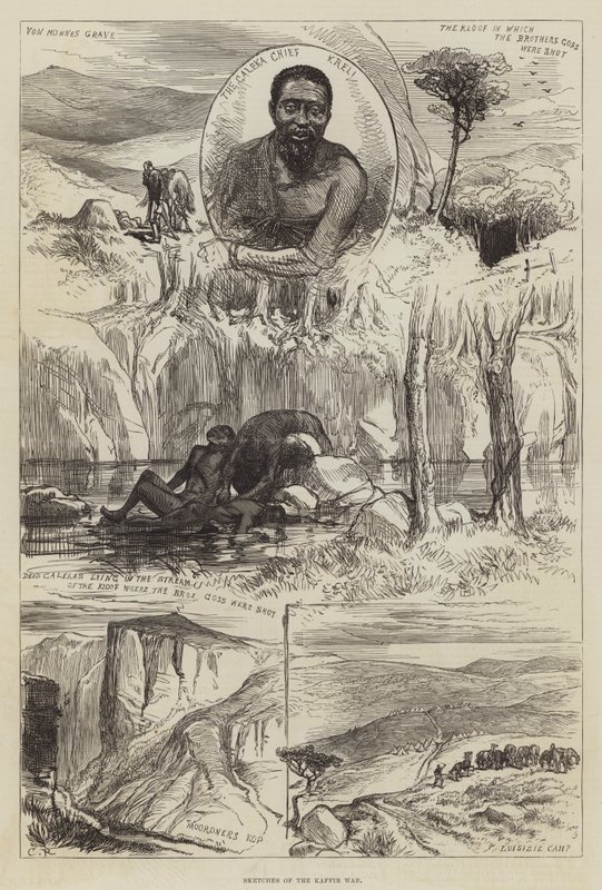 Croquis de la guerre des Kaffirs - Sir John Charles Robinson
