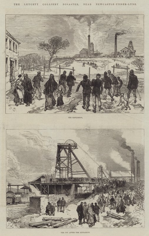 La catastrophe de la mine de Leycett, près de Newcastle-under-Lyne - Sir John Charles Robinson