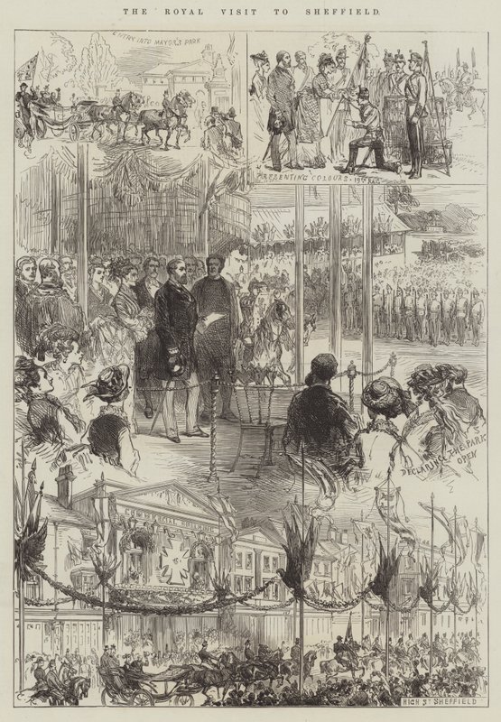 La visite royale à Sheffield - Sir John Charles Robinson