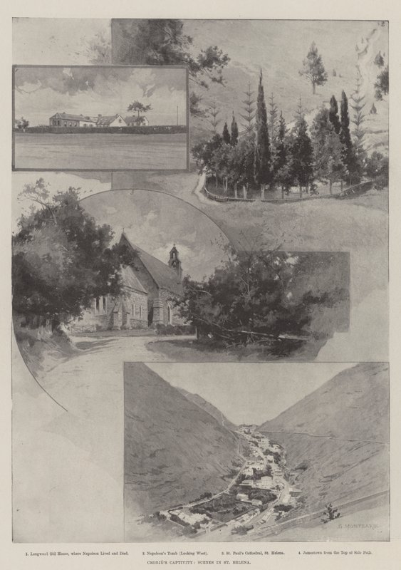 La captivité de Cronje, scènes à Sainte-Hélène - Charles Auguste Loye