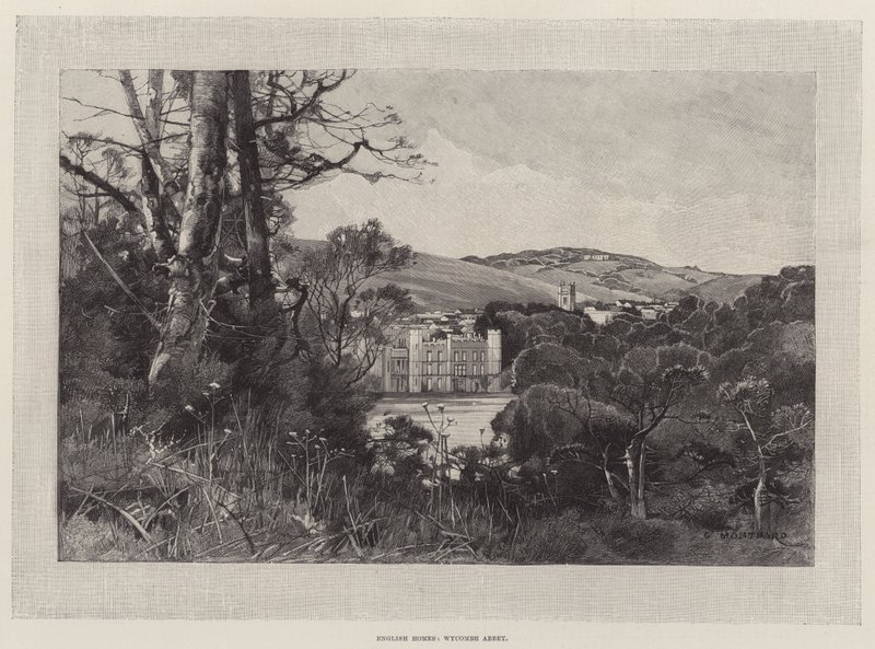 Maisons anglaises, Wycombe Abbey - Charles Auguste Loye