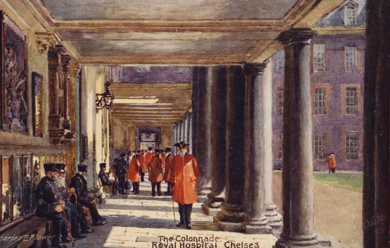 La Colonnade, Royal Hospital Chelsea - Charles Edwin Flower