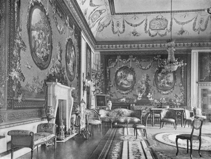 Le salon rouge : extrémité nord - Charles Latham