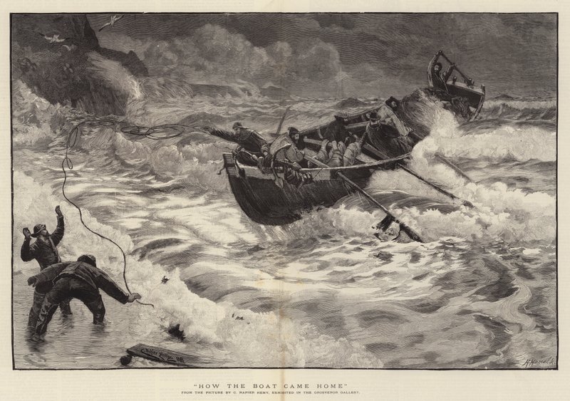 Comment le bateau est rentré - Charles Napier Hemy
