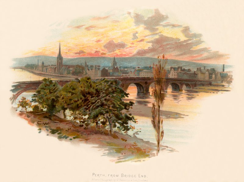 Perth, depuis Bridge End - Charles Wilkinson