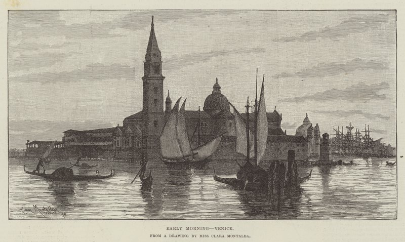 Tôt le matin, Venise - Clara Montalba