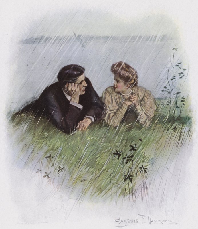 Couple dans un pré - Clarence F. Underwood