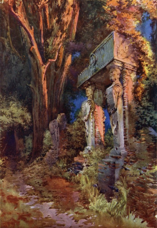 Cariatides à la Villa Ginnetti, Velletri - Commendator Formilli