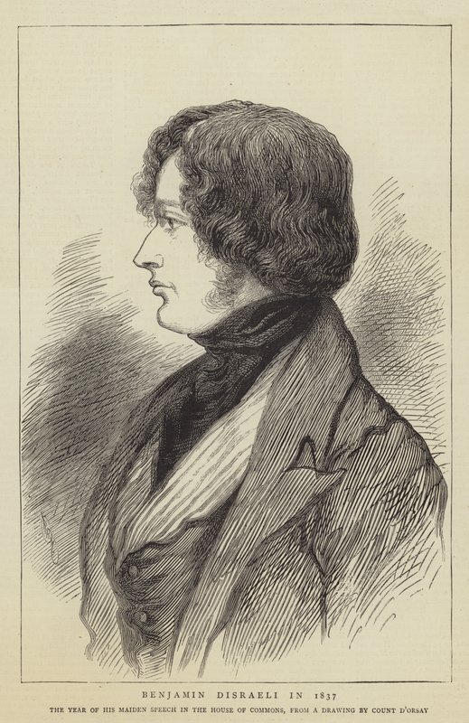 Benjamin Disraeli en 1837 - Count Alfred D