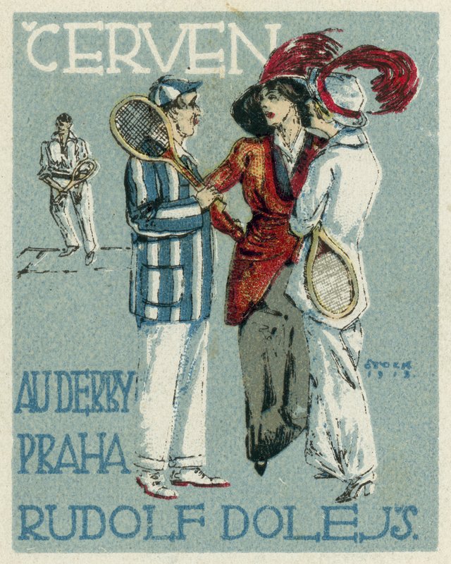 Juin. Au Derby Rudolf Dole modes, Prague - Czech School